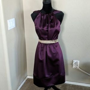 Vera Wang Maids Wine Short Gown